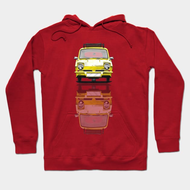 Geo3Doodles OFAH Reliant Regal Van Reflect Doodle Hoodie by Geo3doodles